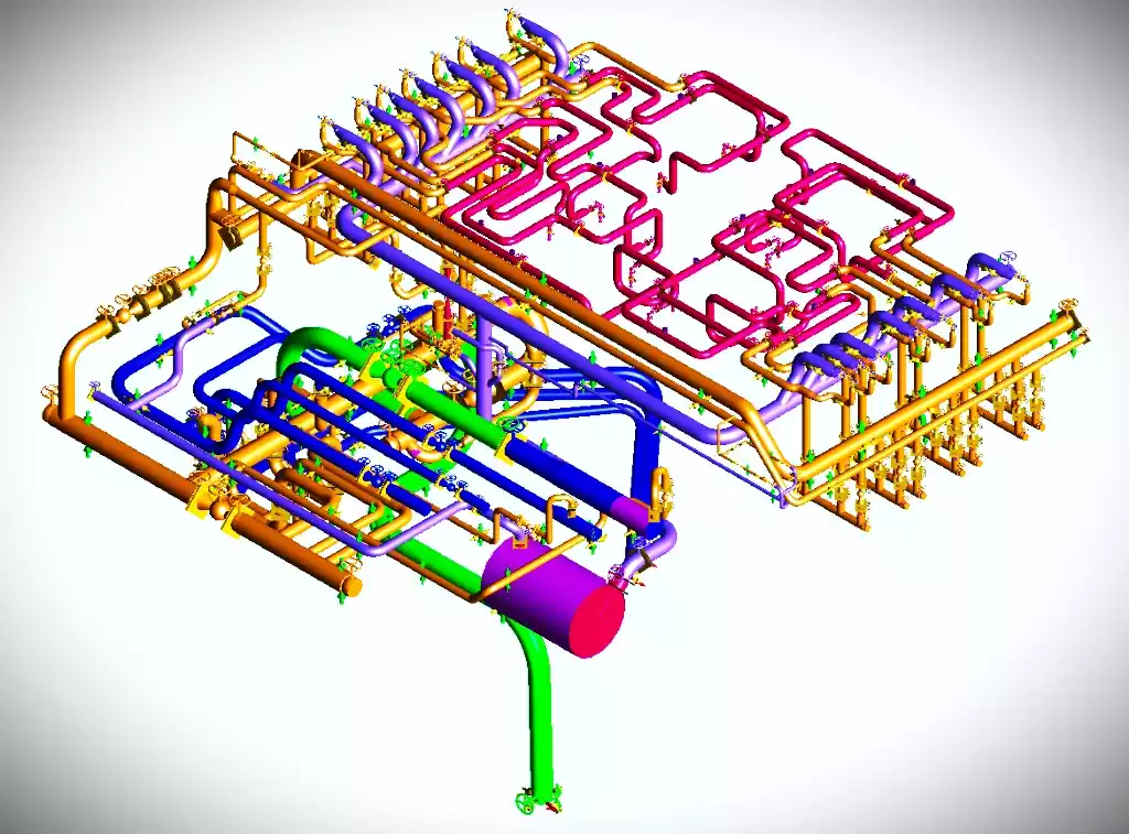 DESIGN AND ANALYSIS OF POWER & PROCESS PIPING using CAESAR II SOFTWARE