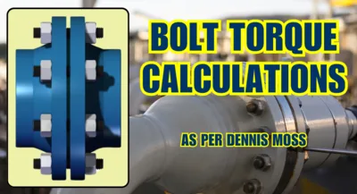 Bolt Torque Calculations as per Dennis Moss