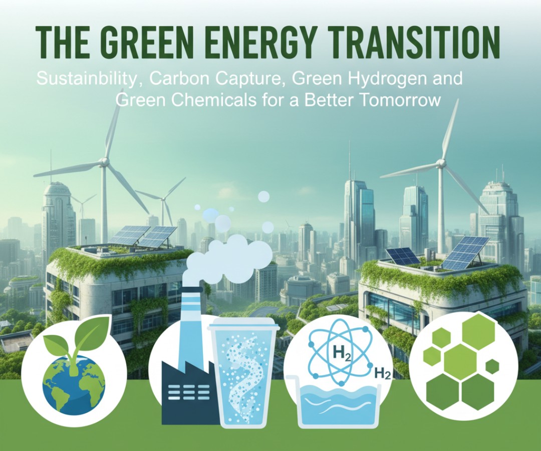 The Green Energy Transition: Sustainability, Carbon Capture, Green Hydrogen & Green Chemicals for a Better Tomorrow