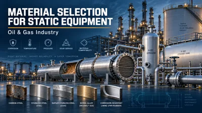 Material Selection for Static Equipment