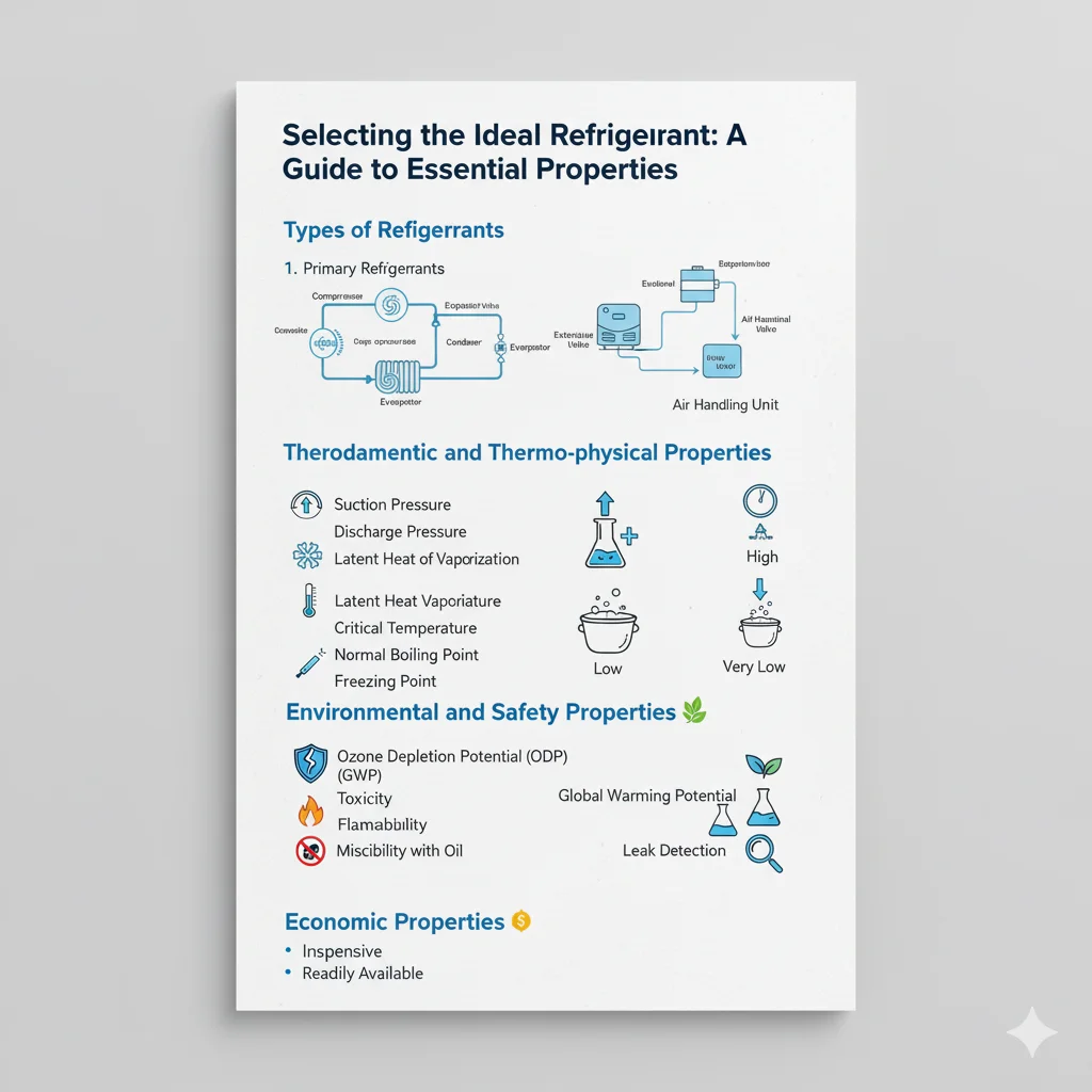 Selecting the Ideal Refrigerant: Types of Refrigerants, Properties of Refrigerants banner