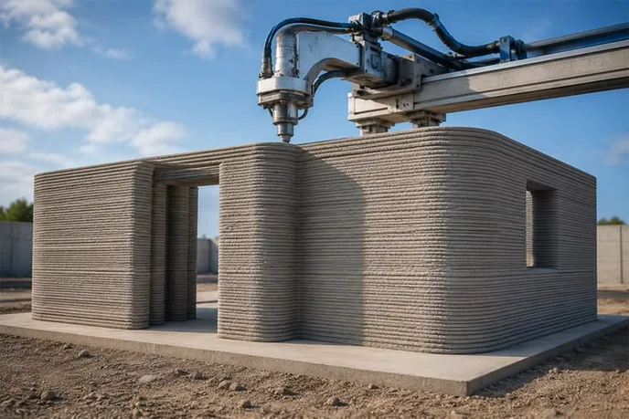 Robotic 3D Concrete Printing in On-Site Modular Construction banner