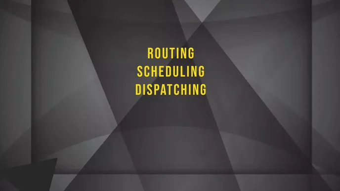 Routing Scheduling Dispatching banner
