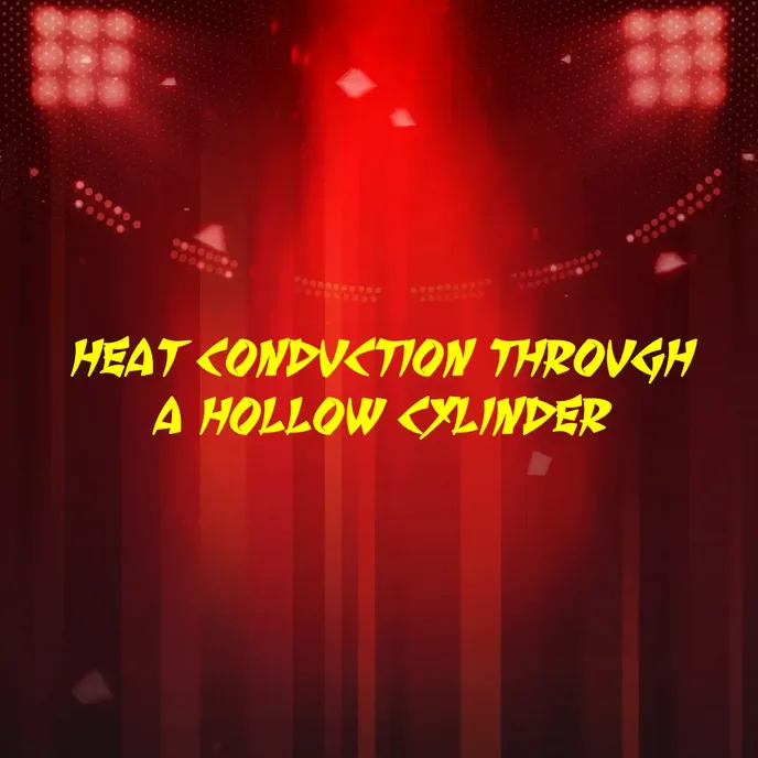Heat conduction through a hollow cylinder banner